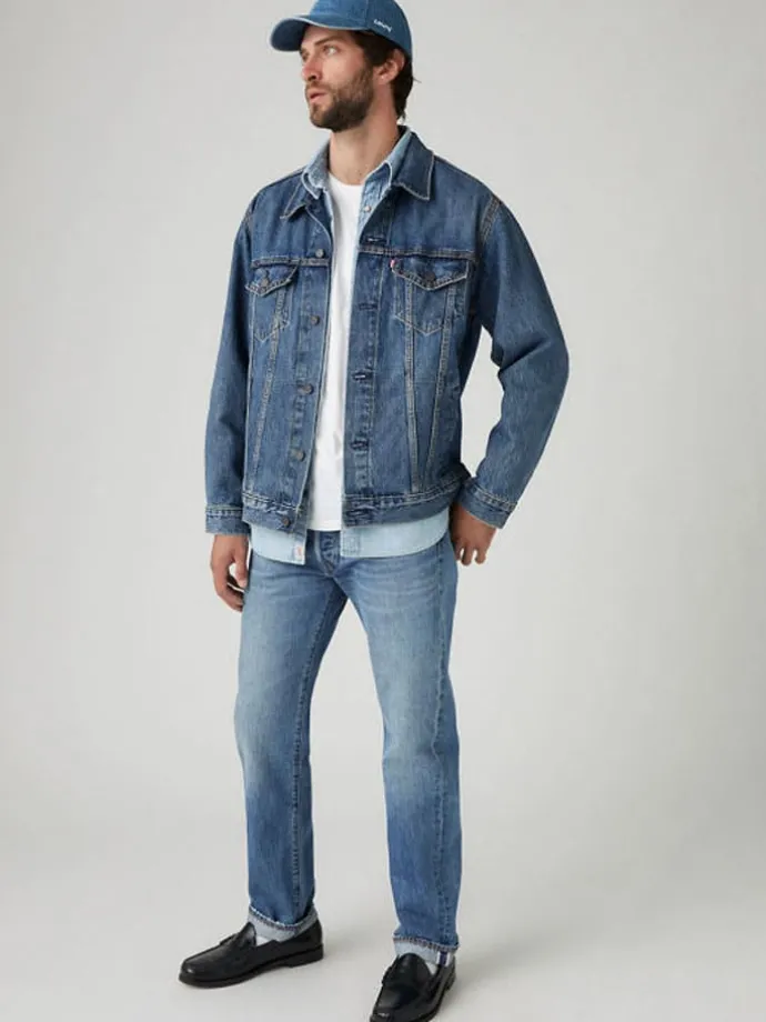 Spijkerbroek "501" - straight fit - blauw