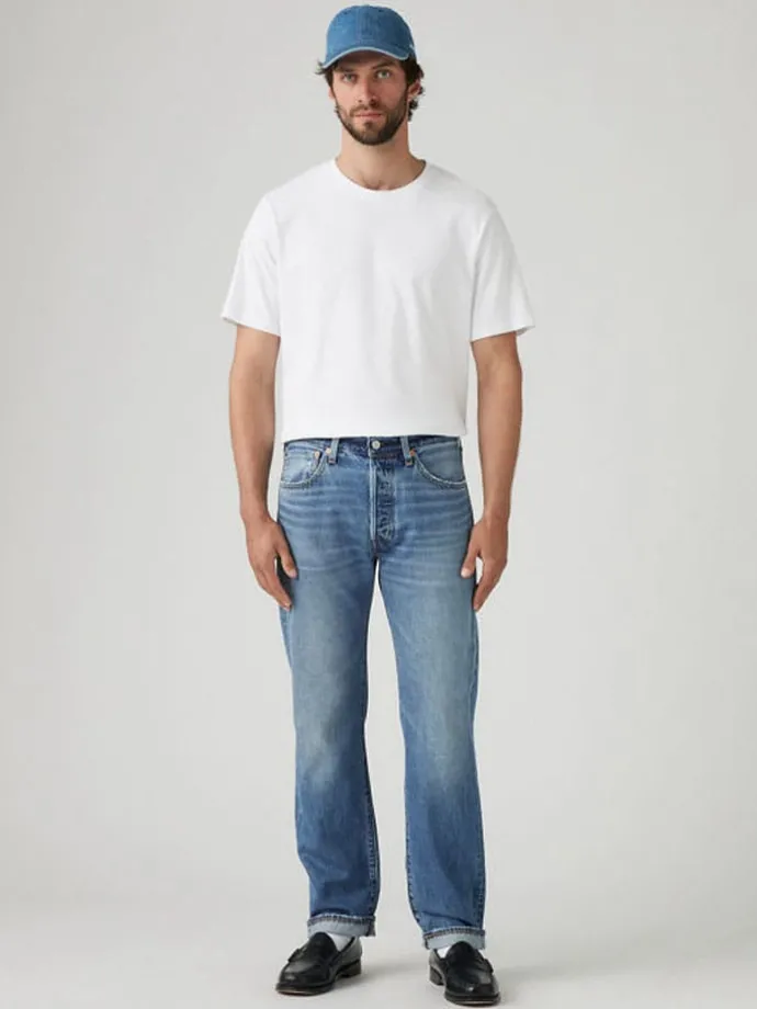 Spijkerbroek "501" - straight fit - blauw