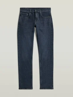 Spijkerbroek - straight fit donkerblauw