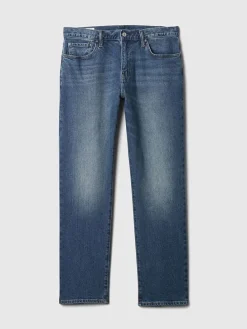 Spijkerbroek - straight fit - donkerblauw