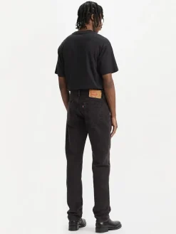 Spijkerbroek - straight fit - zwart