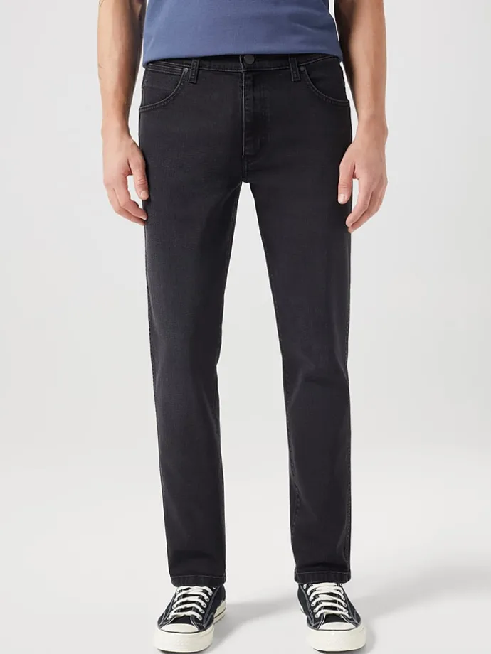 Spijkerbroek - straight fit - zwart
