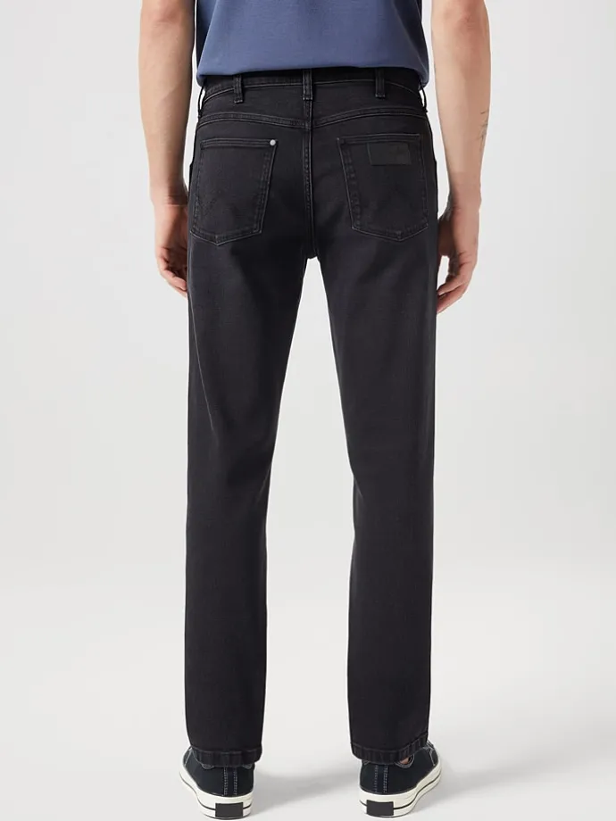Spijkerbroek - straight fit - zwart