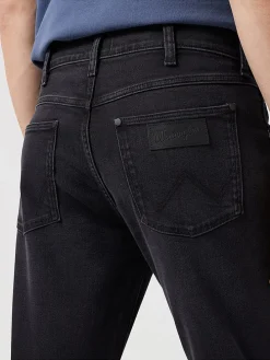 Spijkerbroek - straight fit - zwart
