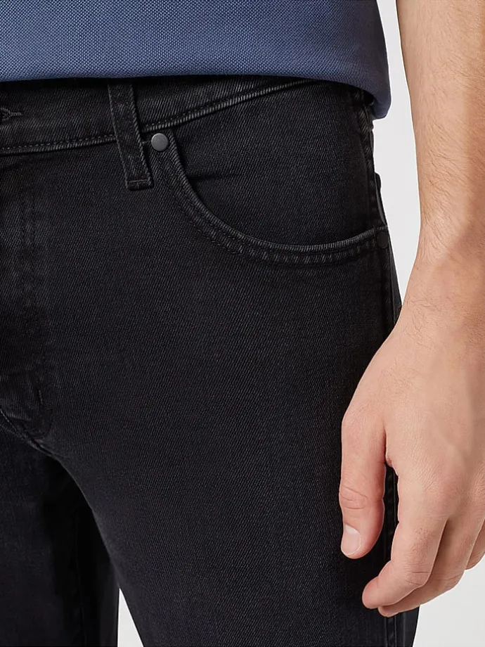Spijkerbroek - straight fit - zwart