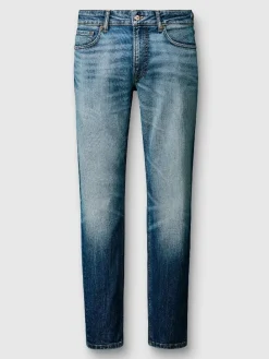 Spijkerbroek - tapered fit - blauw