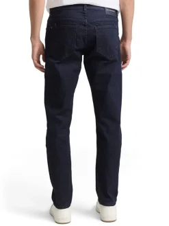 Spijkerbroek - tapered fit - donkerblauw
