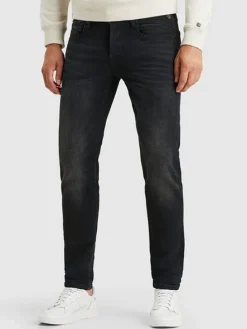 Spijkerbroek - tapered fit - zwart