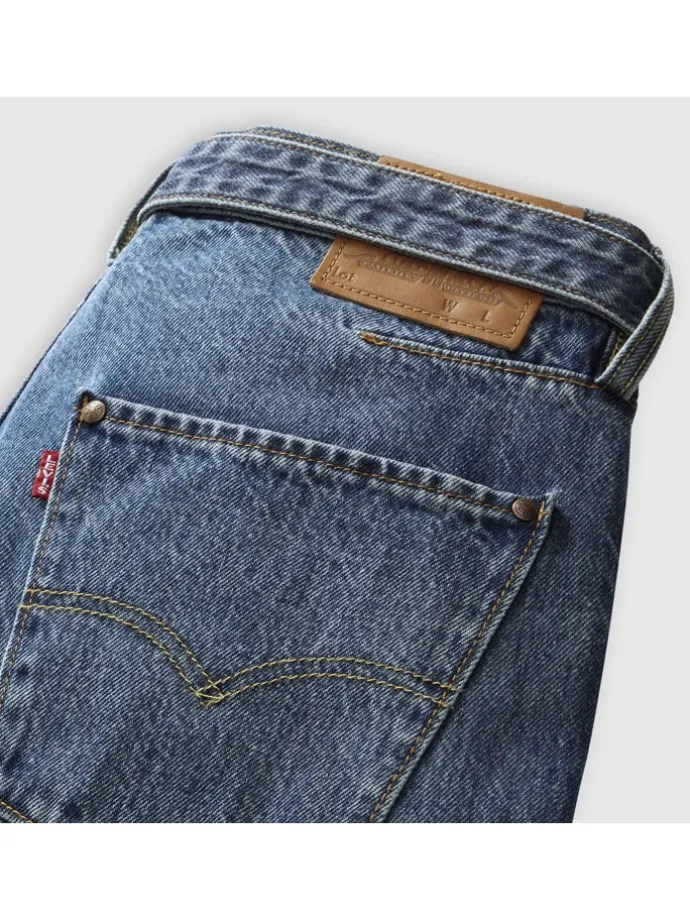 Spijkerbroek "Twisted Baggy" - wide Leg fit - blauw
