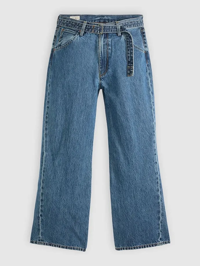 Spijkerbroek "Twisted Baggy" - wide Leg fit - blauw