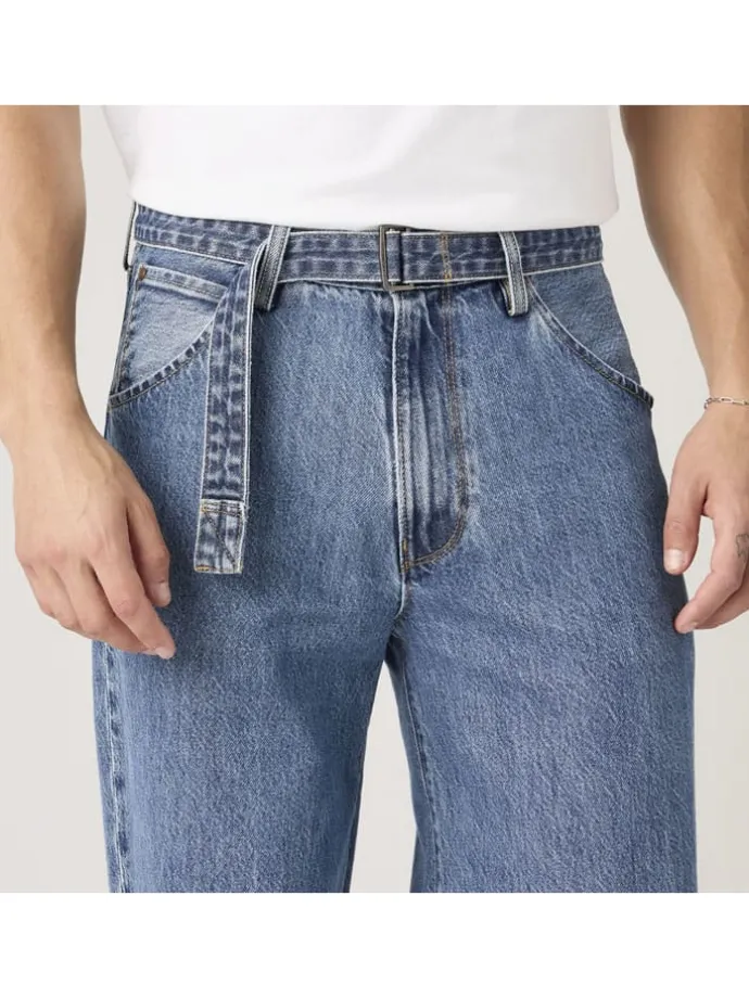 Spijkerbroek "Twisted Baggy" - wide Leg fit - blauw