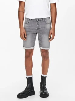 Spijkershort antraciet