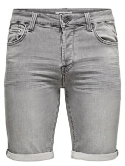 Spijkershort antraciet