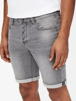 Spijkershort antraciet