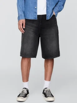 Spijkershort antraciet