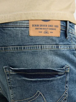 Spijkershort blauw