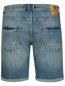 Spijkershort blauw