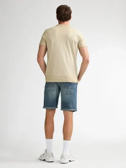 Spijkershort blauw