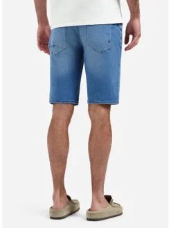 Spijkershort blauw