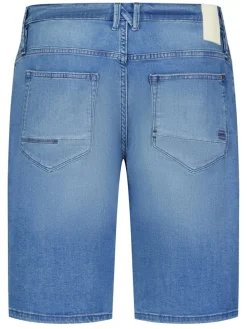 Spijkershort blauw