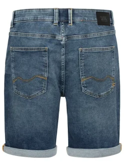 Spijkershort blauw