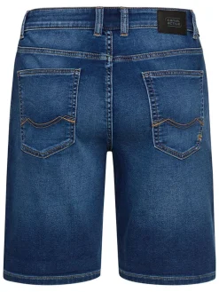Spijkershort blauw