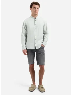 Spijkershort grijs