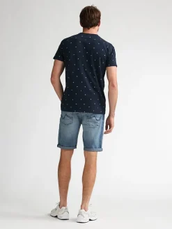 Spijkershort lichtblauw