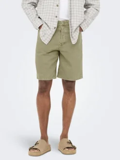 Spijkershort "Onsedge" beige