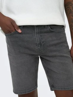 Spijkershort "Onsweft" grijs