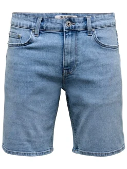 Spijkershort "Onsweft" lichtblauw