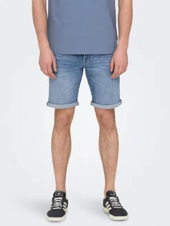 Spijkershort "Onsyply" lichtblauw
