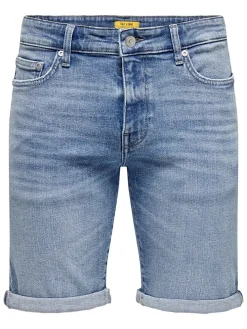 Spijkershort "Onsyply" lichtblauw
