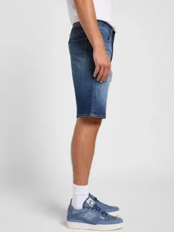 Spijkershort - regular fit - blauw