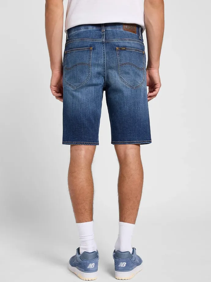 Spijkershort - regular fit - blauw