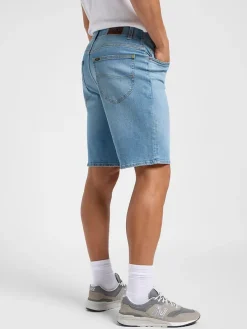 Spijkershort - regular fit - lichtblauw