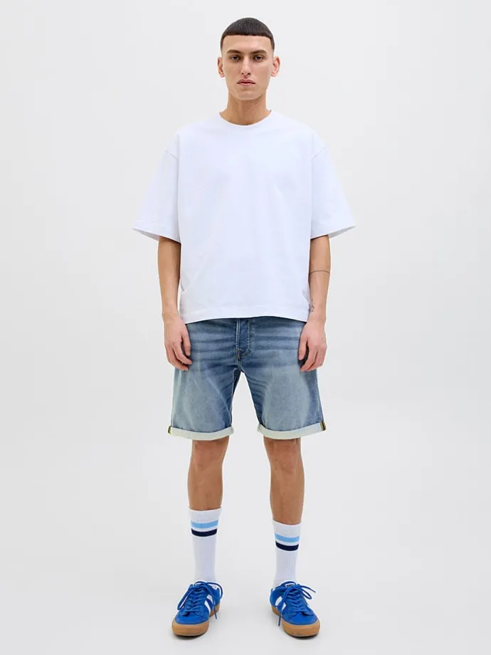Spijkershort "Rick" blauw