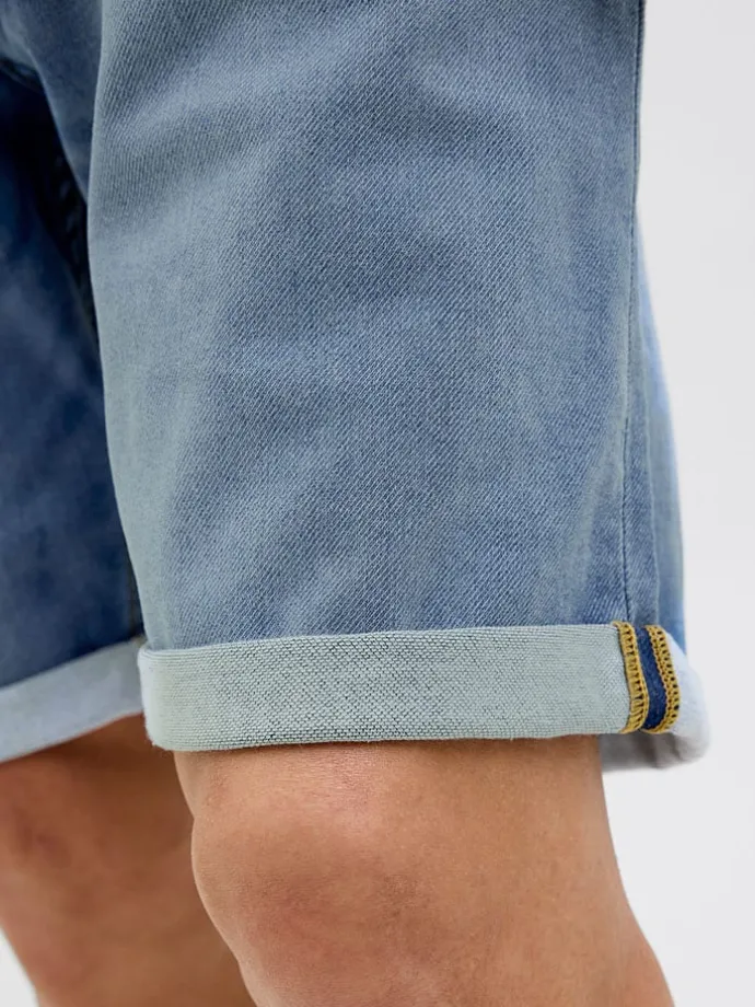 Spijkershort "Rick" blauw