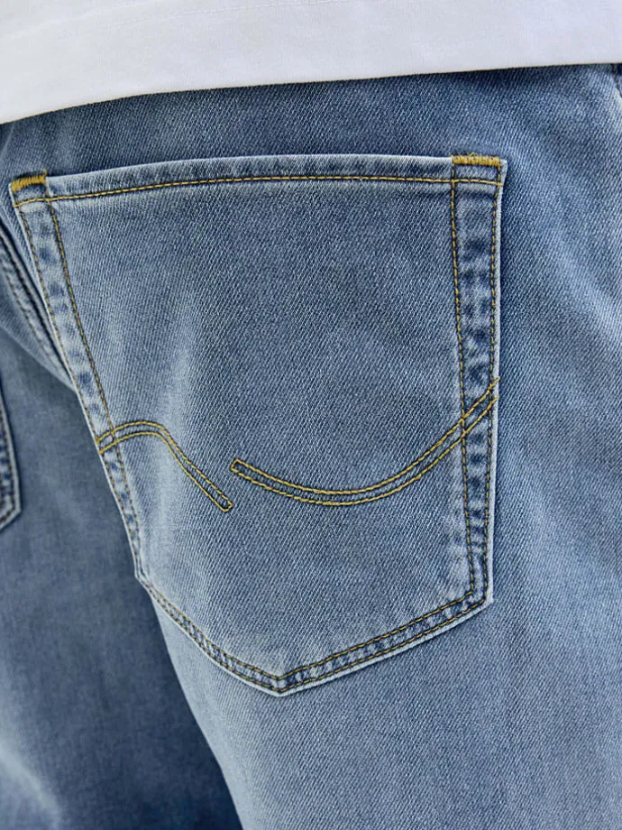 Spijkershort "Rick" blauw