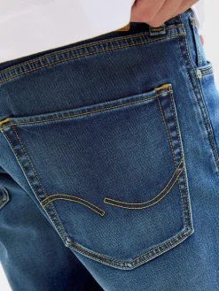Spijkershort "Rick" blauw