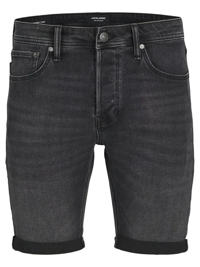 Spijkershort "Rick" zwart