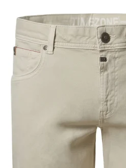 Spijkershort "Scotty" - slim fit - beige
