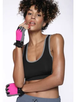 Sporthandschoenen roze/grijs