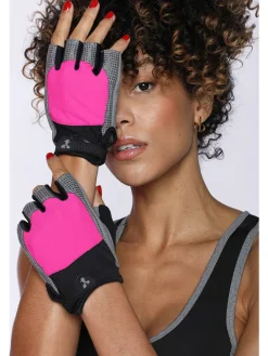 Sporthandschoenen roze/grijs