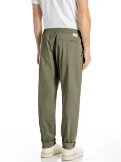 Stoffen broek kaki