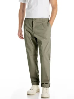 Stoffen broek kaki