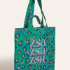 Strandtas groen - (B)40 x (H)40 cm