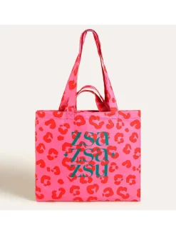 Strandtas roze - (B)40 x (H)40 cm