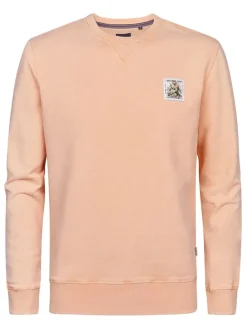 Sweatshirt abrikooskleurig
