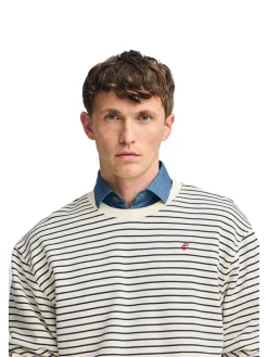 Sweatshirt crème/zwart